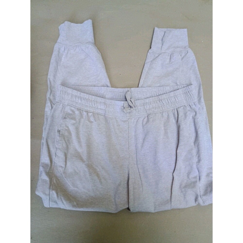 Pact Women's Jogger Pants Oat Ivory Heather Soft  Large Organic Cotton